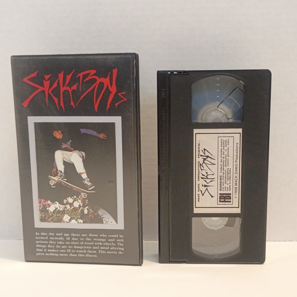 Sick Boys VHS (1988) Mack Dawg Productions NTSC - Stacy Peralta, Hosoi